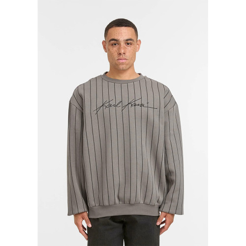 Karl Kani Ανδρικό φούτερ Autograph Pinstripe Sweat OS Crewneck